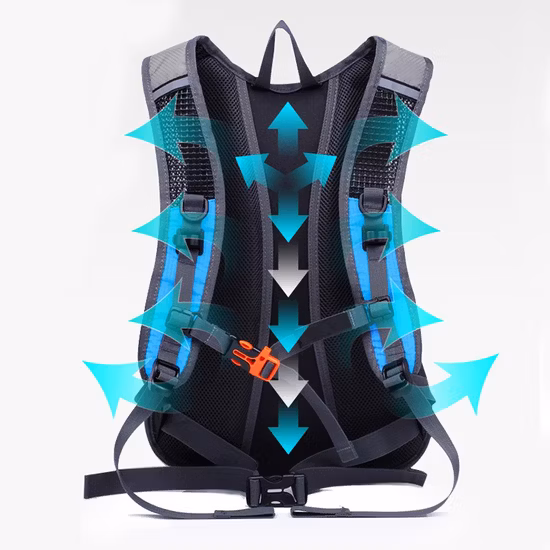 Zaino idrico isolato da 10 litri con sacca d'acqua da 2/3 litri, zaino acquatico Camelback per escursionismo/corsa/ciclismo/campeggio